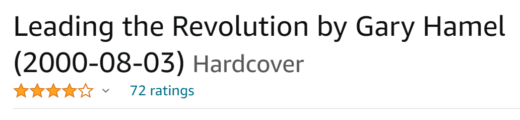 Leading the revolution reviews