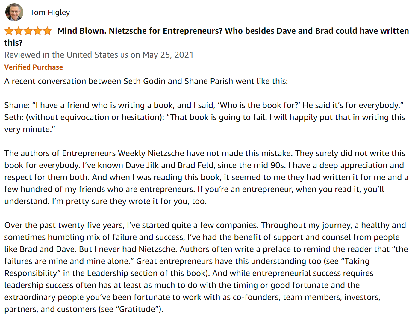 The Entrepreneur's Weekly Nietzsche review