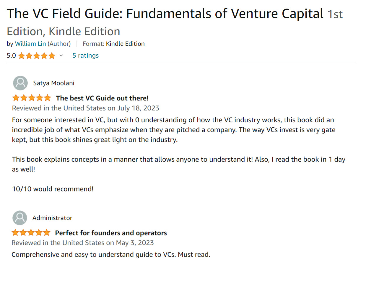 The VC Field Guide review new